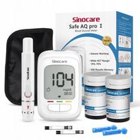 Gliukometras Sinocare SAFE AQ Pro su 50 juostelių ir 50 lancetų (mg/dl)