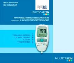 Gliukozės, MTL cholesterolio ir trigliceridų matuoklis MultiCareIn PRO