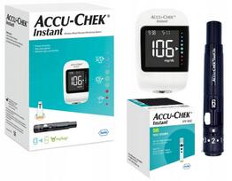 Gliukozės matuoklis ACCU CHEK INSTANT su 60 juostelių ir lancetėmis, platinama Lenkijoje