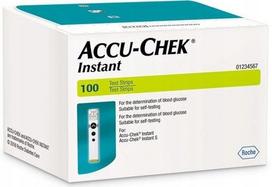 Gliukozės matuoklio juostelės ACCU-CHEK INSTANT, 100 vnt.