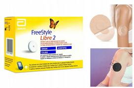 Gliukozės jutiklis FREESTYLE LIBRE 2 su 2 apsauginiais pleistrais