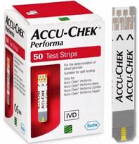 Gliukozės juostelės Accu-Chek Performa, 50 vnt.
