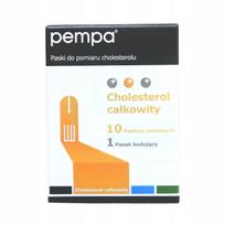 Cholesterolio matavimo juostelės Pempa, 10 vnt.