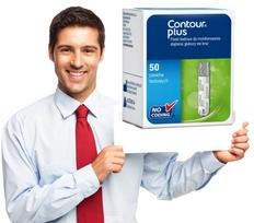 Gliukozės matavimo juostelės CONTOUR PLUS, 50 vnt.