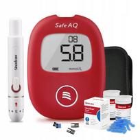 Gliukozės matuoklis Sinocare SAFE AQ SMART su 50 juostelių ir 50 lancetų