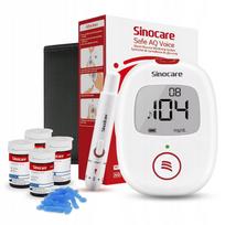 Gliukozės matuoklis Sinocare Safe AQ Voice – tikslus gliukozės matavimas