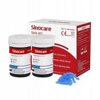 Gliukozės matuoklio juostelės Sinocare Safe AQ, 50 vnt.
