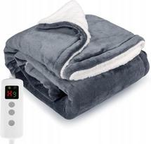 Elektrinis šildantis pledas PROALLER OB20U-001, 160x130 cm, 150 W, flisas Sherpa