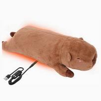 Elektrinė USB šildanti pagalvė CAPYBARA, 48x18 cm, kaklui