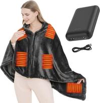 Elektrinė antklodė BL26 ZUSKYZU su powerbank, 180 x 80 cm, belaidė