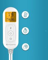 Nugaros šildyklė COMFYTEMP K9014 su nuotolinio valdymo pultu, mėlyna