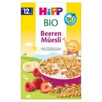 Ekologiška HiPP avižinė košė su braškėmis ir avietėmis, nuo 12 mėn., 200 g