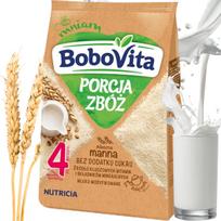 Kruopų pieno košė BOBOVITA MANNA nuo 4 mėn., 210 g
