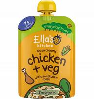 Ekologiška vištienos košė su kukurūzais Ella's Kitchen, 130 g