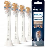 4 vnt. PHILIPS SONICARE Premium All-in-One baltos šepetėlių galvutės HX9094