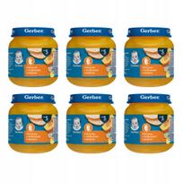 Kūdikių tyrelė GERBER kalakutiena su moliūgais ir bulvėmis nuo 5 mėn., 125 g, 6 vnt.