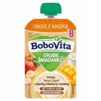 Vaisių košė BoboVita su manga, bananais ir jogurtu, nuo 8 mėn., 100 g