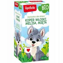 Vaikiška žolelių arbata virškinimui BIO, 30 g, Apotheke