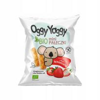 Ekologiški kukurūzų traškučiai su braškėmis vaikams OGGY YOGGY, 30 g