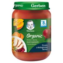 Ekologiška vištienos, daržovių ir bulvių tyrelė GERBER, nuo 8 mėn., 190 g