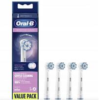 Elektriniai dantų šepetėlio antgaliai Oral-B Braun Sensitive Clean EB60, 4 vnt.
