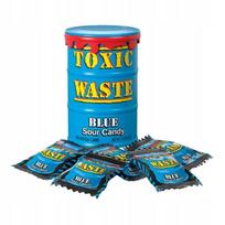 Rūgštūs saldainiai Toxic Waste Blue Drum, mėlyni vaisiai, 42 g, JAV