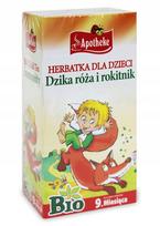 Vaikiška arbata APOTHEKE su erškėtuogėmis ir šaltalankiais, nuo 9 mėn., ekologiška, 30 g (20 pak.)