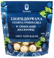 Liofilizuotos juodosios serbentės jogurtiniame šokolade FORMELO, 100 g