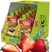 Vaikiškas vaisių desertas Kubuś su braškėmis, obuoliais, bananais ir morkomis, 12 x 100 g