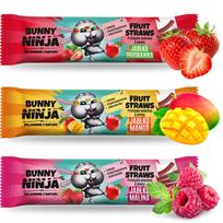 BUNNY NINJA vaisinės želė, be cukraus, 3 rūšių rinkinys, po 16 g