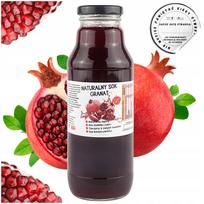 Granatų sultys 100% natūralios, stiklinis butelis 700 ml