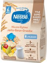 Košė NESTLÉ su pienu, ryžiais, bananais, obuoliais ir kriaušėmis, nuo 6 mėn., 230 g