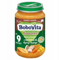 Kūdikių tyrelė Bobovita su bolivinėmis kruopomis, kalakutiena, moliūgu ir mango, 190 g