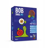 Vaisiniai BOB SNAIL obuolių ir mėlynių suktinukai, 100 g (10 x 10 g)
