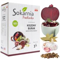 Raugintas burokėlių gira su česnakais, 3 l