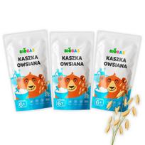 Ekologiška avižinė košė vaikams BioBas, be pieno, 200 g, 3 vnt.