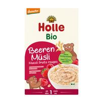 Ekologiška granola su avietėmis ir braškėmis, be pridėtinio cukraus, nuo 1 metų, DEMETER, 200 g
