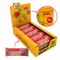 Vaisinė batonėlis BOB SNAIL obuolių, vyšnių ir anakardžių, be pridėtinio cukraus, 15 x 35 g