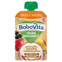 Vaisių košė BoboVita su kriauše, obuoliu ir džiovinta slyva, nuo 6 mėn., 100 g