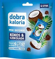 Avižiniai batonėliai DOBRA KALORIA su kokosu ir šokoladu, be pridėtinio cukraus, 102 g