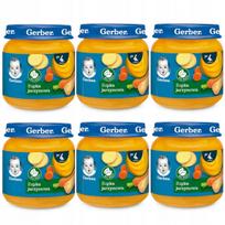 Daržovių sriuba kūdikiams nuo 4 mėn. GERBER, 125 g, 6 vnt.