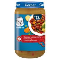 Daržovių, jautienos ir bulvių troškinys GERBER, nuo 12 mėn., 250 g