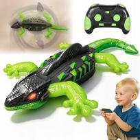 Nuotoliniu būdu valdoma GECKO mašinėlė važiuojanti sienomis su LED vaikams