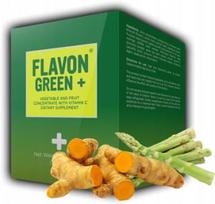 Maisto papildas FLAVON GREEN+ su flavonoidais, kurkuma, beta gliukanu ir vitaminu C