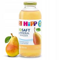 Ekologiškos kriaušių sultys su mineraliniu vandeniu HIPP, 500 ml, be cukraus