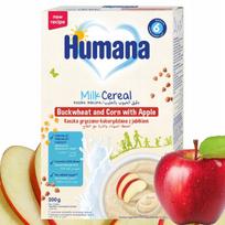 Pieninė košė HUMANA su kukurūzais, grikiais ir obuoliais, nuo 6 mėn., 200 g