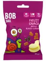 Vaisinės guminukai Bob Snail su obuoliais ir juodaisiais serbentais, 40 g