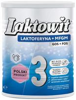 Pienaus miltelių mišinys LAKTOWIT LACTOFERRIN + MFGM 3, nuo 12 mėn., 850 g