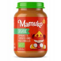 Vaikiška tyrelė Mamuko spagečiai su pomidorais ir mocarela, nuo 6 mėn., 190 g