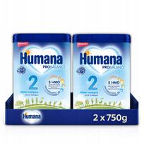 Maitinimo mišinys Humana 2 su 5HMO nuo 6 mėn., 2 x 750 g